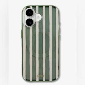 Sonix Green and White Striped - iPhone 17 case